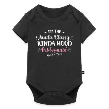 Hen bachelorette party bride - Baby Premium short-sleeve bodysuit - black - Front
