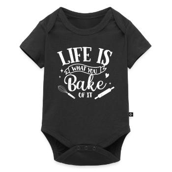 Baker - Baby Premium short-sleeve bodysuit - black - Front