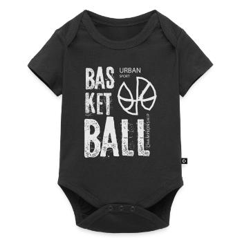 Basket-ball Basketteurs Joueurs - Body à manches courtes Premium Bébé - noir - Devant