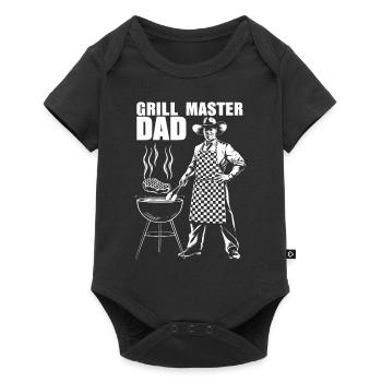 Grill master and proud father - Baby Premium short-sleeve bodysuit - black - Front
