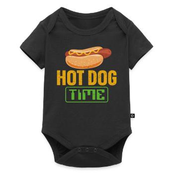 Hot Dog Adulte Hot Dog Time - Body à manches courtes Premium Bébé - noir - Devant