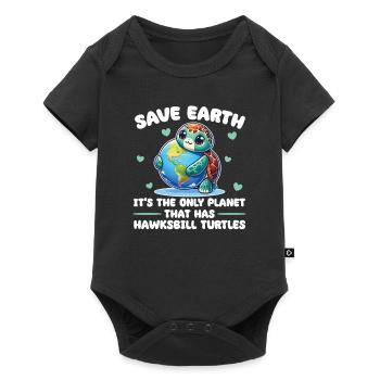 Est-ce que la seule planète avec de vrais - Body à manches courtes Premium Bébé - noir - Devant