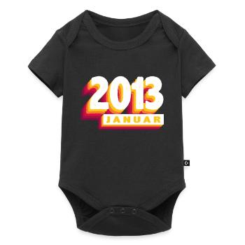 January 2013 0 11 Years Man Woman Birthday - Baby Premium short-sleeve bodysuit - black - Front