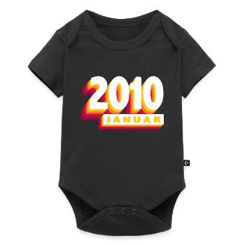 January 2010 0 14 Years Man Woman Birthday - Baby Premium short-sleeve bodysuit - black - Front