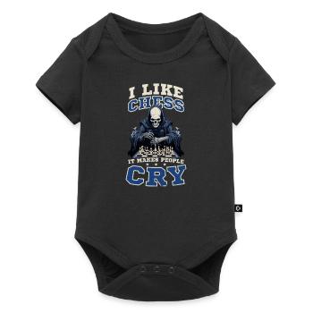 Schach bringt die Menschen zum Weinen - Baby Premium Kurzarmbody - Schwarz - Vorne