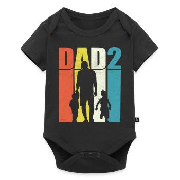 Dad - Baby Premium short-sleeve bodysuit - black - Front