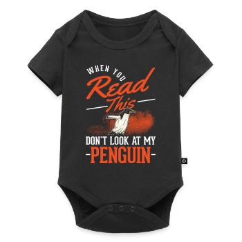 Penguin Penguin Emperor Penguin Yellow-eyed Penguin - Baby Premium short-sleeve bodysuit - black - Front