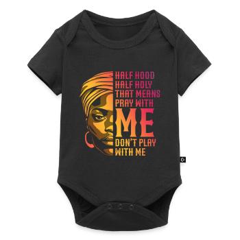 African American Christ Jesus Black Women - Baby Premium short-sleeve bodysuit - black - Front