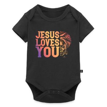 African American Christ Jesus Black Women - Baby Premium short-sleeve bodysuit - black - Front