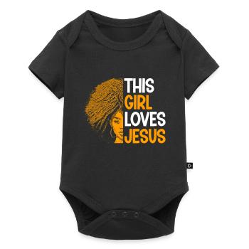 African American Christ Jesus Black Women - Baby Premium short-sleeve bodysuit - black - Front