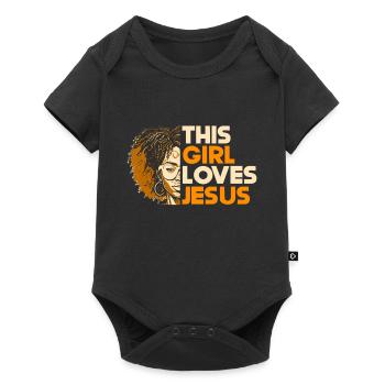 African American Christ Jesus Black Women - Baby Premium short-sleeve bodysuit - black - Front