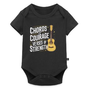Prayer Songs Jesus Christ Religious Music - Baby Premium short-sleeve bodysuit - black - Front