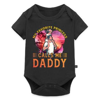 My favorite Princess calls me Daddy - Baby Premium short-sleeve bodysuit - black - Front