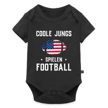 American Football Tshirt Men's Kids Football - Baby Premium short-sleeve bodysuit - black - Front