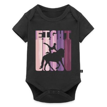 Loves Horse Vaulting Gift - Baby Premium short-sleeve bodysuit - black - Front
