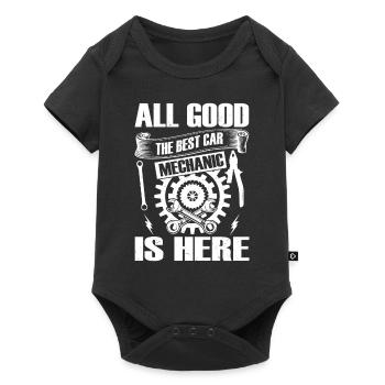 All good the best Car Mechanic is here - Funny Mec - Baby Premium short-sleeve bodysuit - black - Front