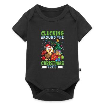 Christmas Chicken - Baby Premium short-sleeve bodysuit - black - Front