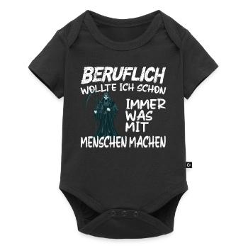 Doing something with people professionally - Grim Reaper - Baby Premium short-sleeve bodysuit - black - Front