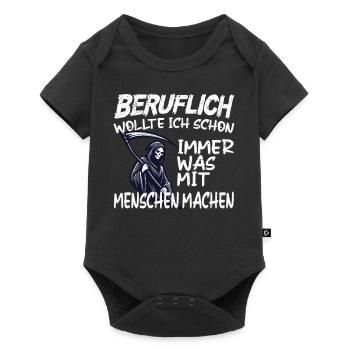 Doing something with people professionally - Grim Reaper - Baby Premium short-sleeve bodysuit - black - Front