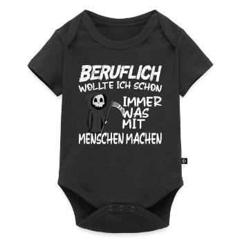 Doing something with people professionally - Grim Reaper - Baby Premium short-sleeve bodysuit - black - Front