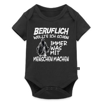 Doing something with people professionally - Grim Reaper - Baby Premium short-sleeve bodysuit - black - Front