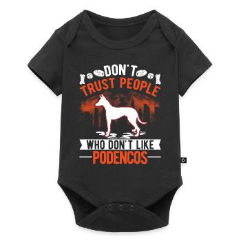 Ne faites pas confiance aux gens qui n’aiment pas les Podencos - Body à manches courtes Premium Bébé - noir - Devant