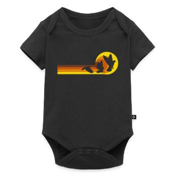 Pigeon fancier pigeon sport racing pigeon accessories - Baby Premium short-sleeve bodysuit - black - Front