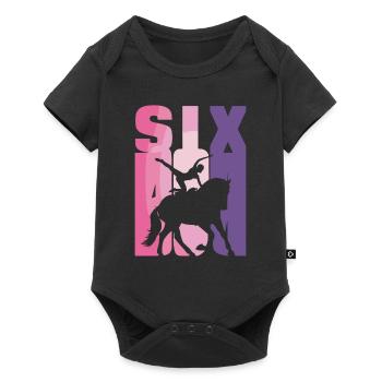 Loves Horse Vaulting Gift - Baby Premium short-sleeve bodysuit - black - Front