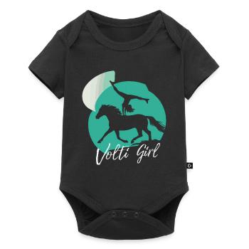 Loves Horse Vaulting Gift - Baby Premium short-sleeve bodysuit - black - Front
