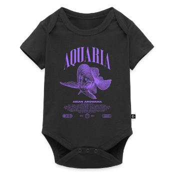 Asian Arowana Monster Fish Keeper Streetwear - Baby Premium short-sleeve bodysuit - black - Front