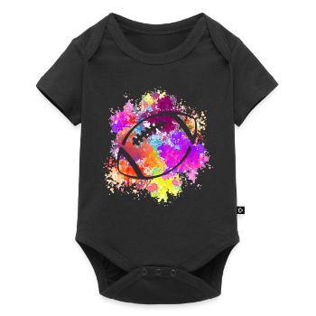 American Football Tshirt Men's Kids Football - Baby Premium short-sleeve bodysuit - black - Front