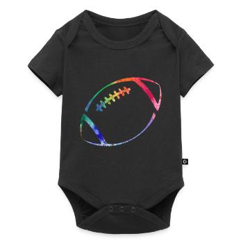 American Football Tshirt Men's Kids Football - Baby Premium short-sleeve bodysuit - black - Front