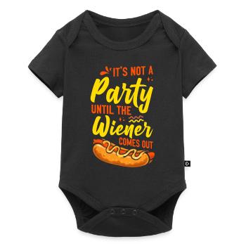 Hot Dog Adult Humor Pun Naughty - Baby Premium short-sleeve bodysuit - black - Front