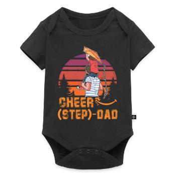 Cheer Step Dad - Baby Premium short-sleeve bodysuit - black - Front