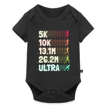 Ultramarathon Marathon Runner Running - Baby Premium short-sleeve bodysuit - black - Front