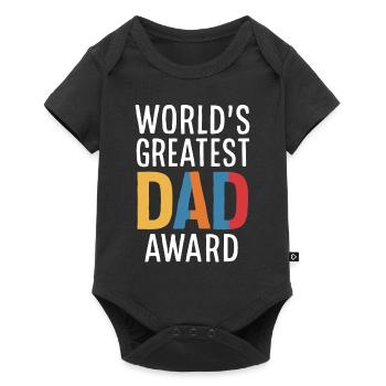 World's Greatest Dad Award - Baby Premium short-sleeve bodysuit - black - Front