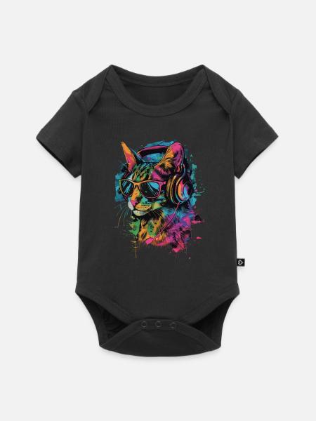 Fossa - Baby Premium Kurzarmbody - Schwarz