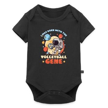 Volleyball Player Born With The Ball Gene - Baby Premium short-sleeve bodysuit - black - Front
