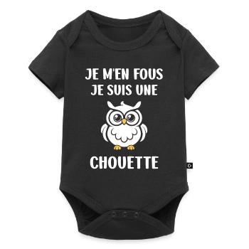 Netter Humor - Baby Premium Kurzarmbody - Schwarz - Vorne