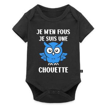 Netter Humor - Baby Premium Kurzarmbody - Schwarz - Vorne