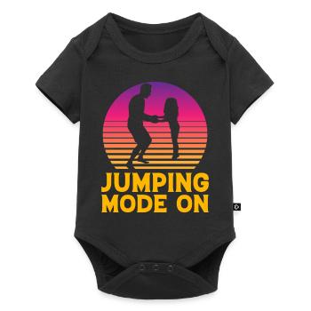 Mode Saut activé - Body à manches courtes Premium Bébé - noir - Devant