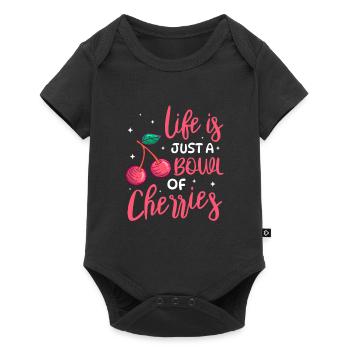 Cherry Cherry Tree Cherry Blossom Fruit Gift - Baby Premium short-sleeve bodysuit - black - Front