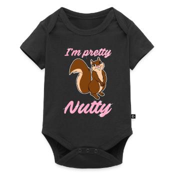 I'm Pretty Nutty Funny Squirrel Chipmunks Nuts - Baby Premium short-sleeve bodysuit - black - Front