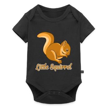 Little Squirrel Funny Cute Chipmunks Animal Lover - Baby Premium short-sleeve bodysuit - black - Front