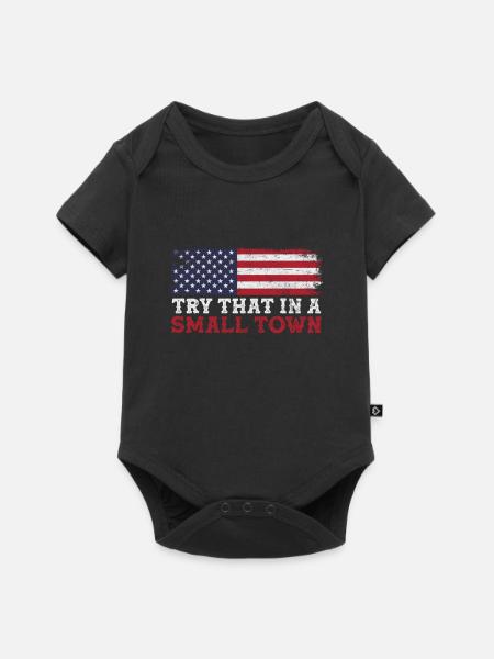 Country - Baby Premium Kurzarmbody - Schwarz