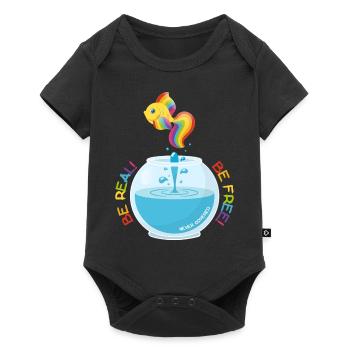 Be Real! Be Free! - Baby Premium short-sleeve bodysuit - black - Front