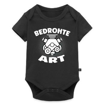 Endangered species - Internal combustion engine car design - Baby Premium short-sleeve bodysuit - black - Front