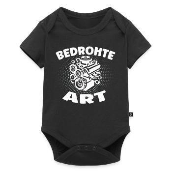 Endangered species - Internal combustion engine car design - Baby Premium short-sleeve bodysuit - black - Front