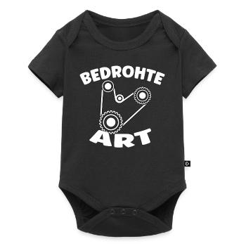 Endangered species - Internal combustion engine car design - Baby Premium short-sleeve bodysuit - black - Front