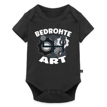 Endangered species - Internal combustion engine car design - Baby Premium short-sleeve bodysuit - black - Front